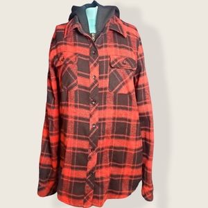 Ci Sono Plaid Shacket